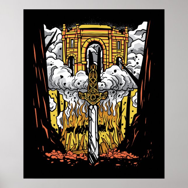 Viking Funeral Poster (Front)