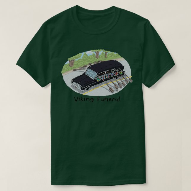 Viking Funeral T-Shirt (Design Front)