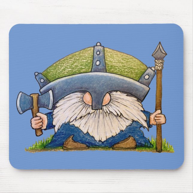 Viking Gnome Mouse Mat (Front)