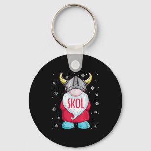 Viking Gnome Skol Christmas Norse Pajama Viking Me Key Ring
