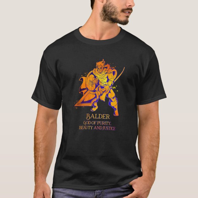 Viking God Balder T-Shirt (Front)