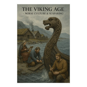 Viking Golden Age Culture retro Poster