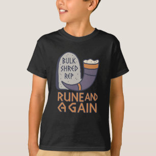 Viking Gym Rune And Gain Fitness Saying For Muscle T-Shirt