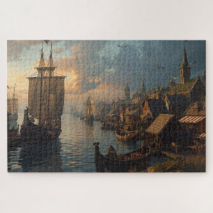 Viking Harbor Jigsaw Puzzle