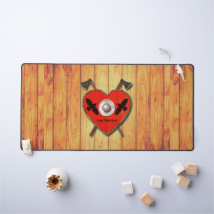 Viking Heart Shield - Ravens Desk Mat