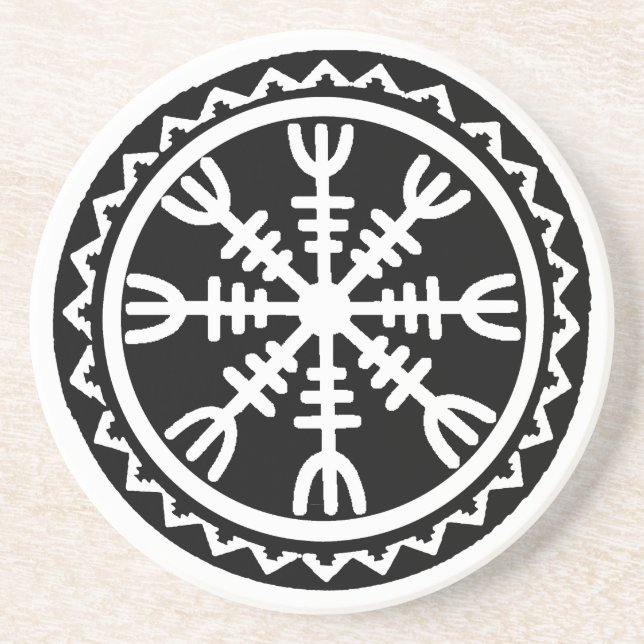 Viking Helm of Awe Coaster (Front)