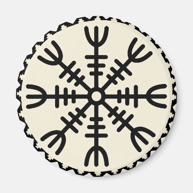 Viking Helm of Awe Magnet (Front)