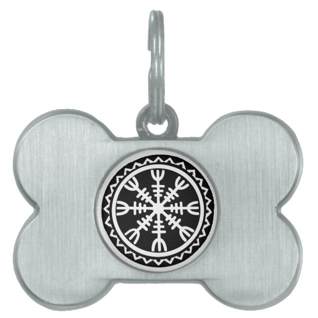 Viking Helm of Awe Pet ID Tag (Front)