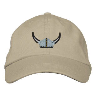Viking Helmet Fierce Scandinavian Warrior Embroidered Hat