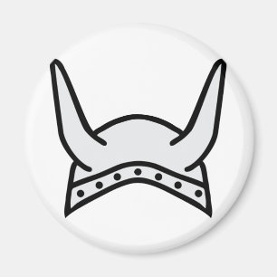 viking helmet icon magnet