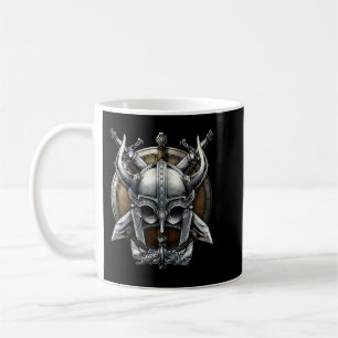 Viking Helmet Weapon Coffee Mug