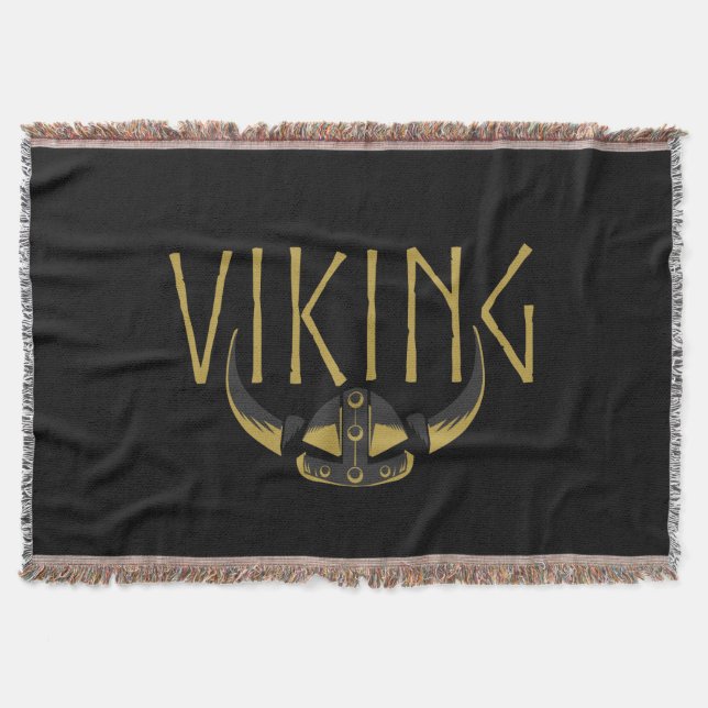 Viking Horned Helmet Blanket (Front)