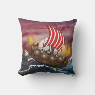 Viking Invasion Fleet Cushion