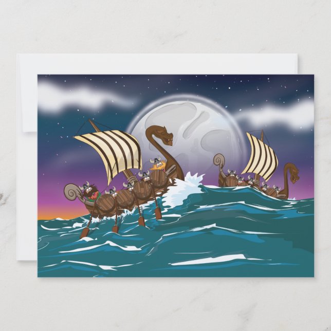 Viking Invasion Fleet Invitation (Front)