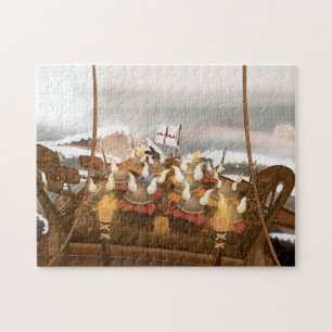 Viking Invasion Fleet Jigsaw Puzzle