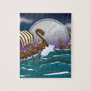 Viking Invasion Fleet Jigsaw Puzzle