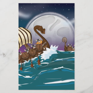 Viking Invasion Fleet Stationery