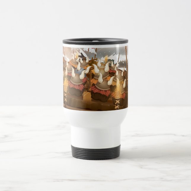 Viking Invasion Fleet Travel Mug (Center)