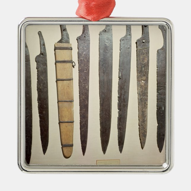 Viking iron blades for swords metal tree decoration (Front)