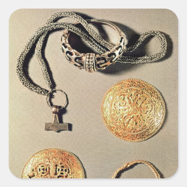 Viking jewellery TtoB LtoR Square Sticker (Front)
