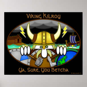 Viking Kilroy Poster