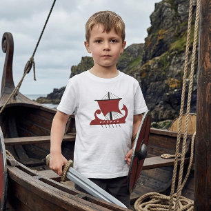 Viking Longship Silhouette Drakkar Ship T-Shirt