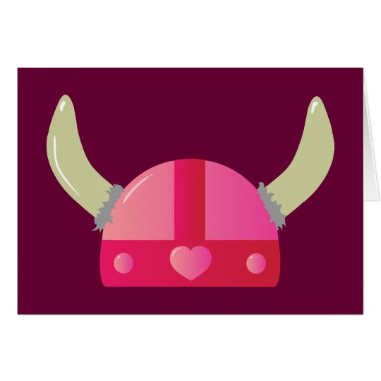 Viking Love Helmet Card