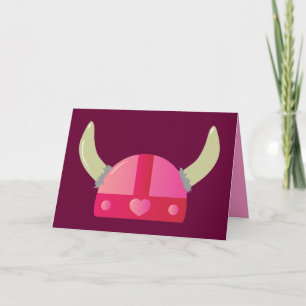 Viking Love Helmet Holiday Card