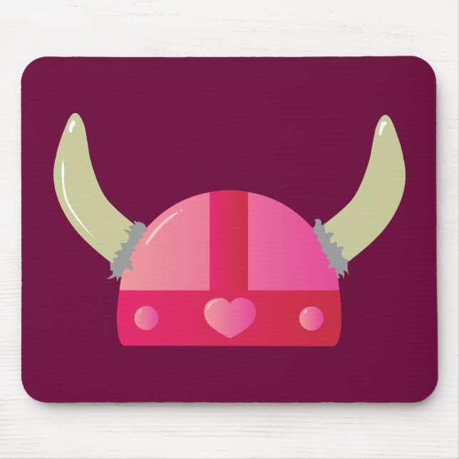Viking Love Helmet Mouse Mat (Front)