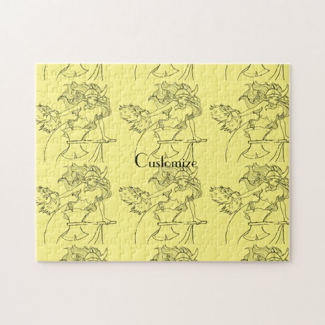 Viking Mermaid Warrior Thunder_Cove Jigsaw Puzzle (Horizontal)