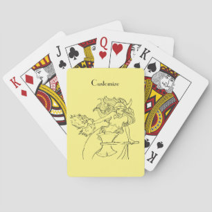 Viking Mermaid Warrior Thunder_Cove Playing Cards