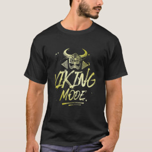 Viking Mode Workout Gold Valhalla Odin Motivation T-Shirt