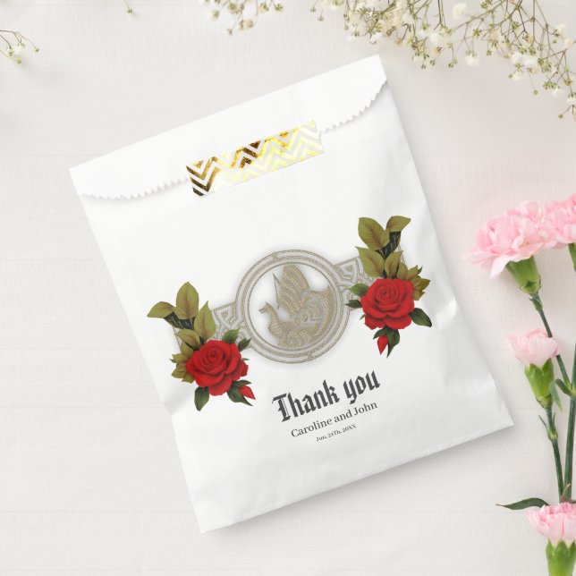 Viking mystical charm with elegant Celtic knots.  Favour Bags (Sealed)