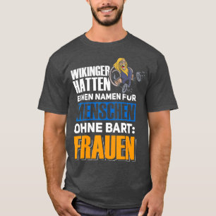 Viking Nordic mythology people without beard T-Shirt