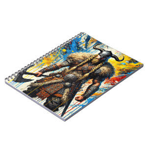 Viking Nordic Scandinavian warrior medieval myth Notebook