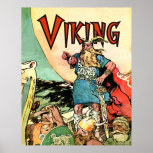 Viking Norse Gods Thor Hoodies Poster