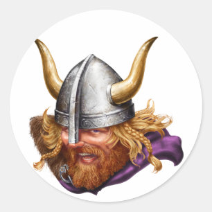 Viking, Norse, Norsemen Classic Round Sticker