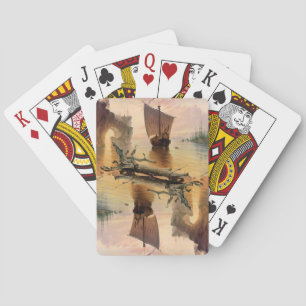 Viking Norse Ship Boat Fantasy Art Playing Cards