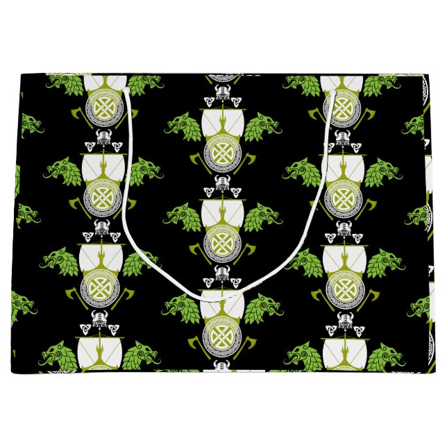 Viking Norsemen Large Gift Bag (Front)