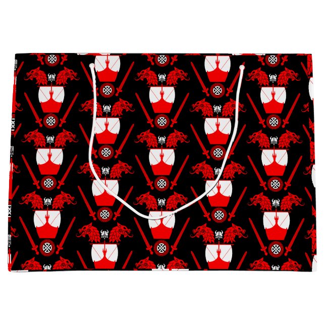 Viking Norsemen Large Gift Bag (Front)