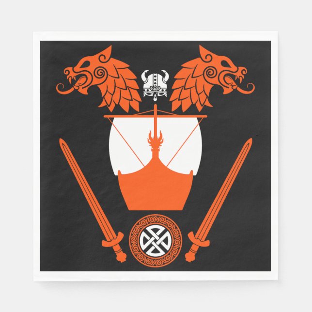 Viking Norsemen Napkin (Front)
