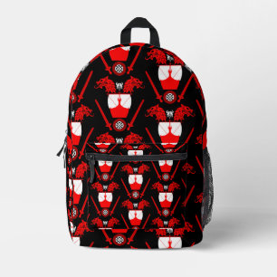 Viking Norsemen Printed Backpack