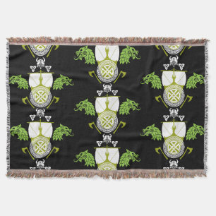 Viking Norsemen Throw Blanket