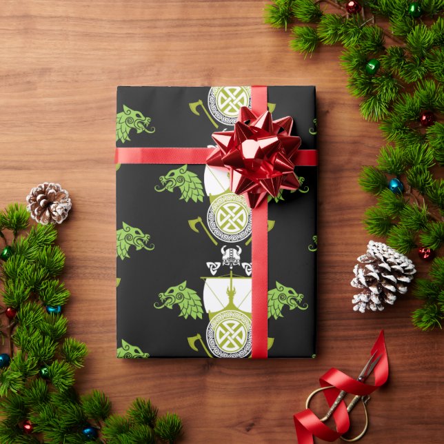 Viking Norsemen Wrapping Paper (Holiday Gift)