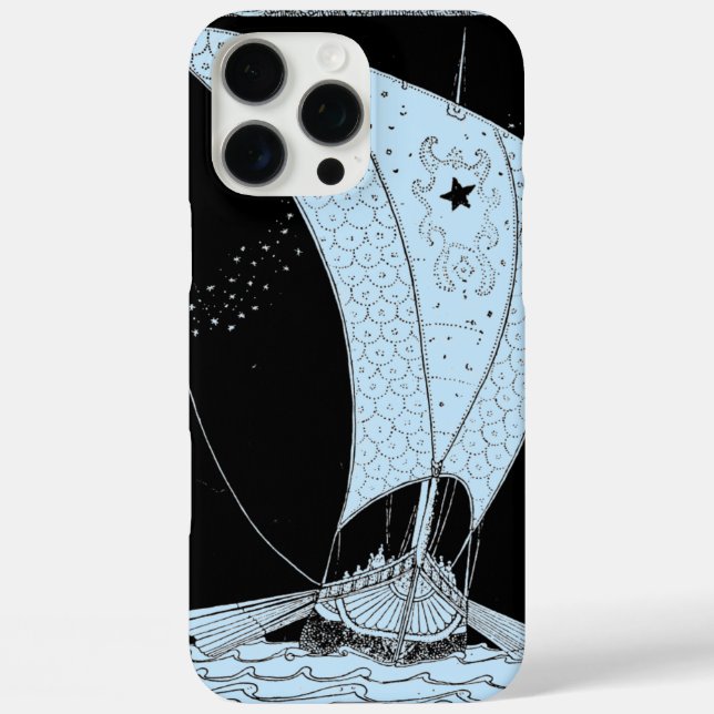 Viking Ocean Sailboat Blue Case-Mate iPhone Case (Back)