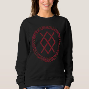 Viking Odin Gungnir Pagan Symbol With Celtic Knotw Sweatshirt