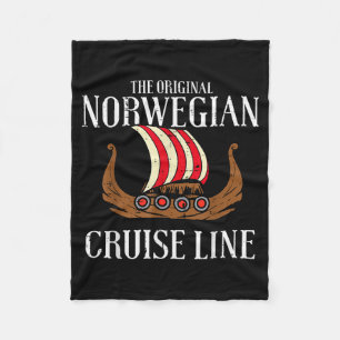 Viking Original Norwegian Cruise Line Funny Men Wo Fleece Blanket