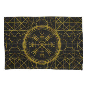 Viking protection runes helm of awe talisman pillowcase