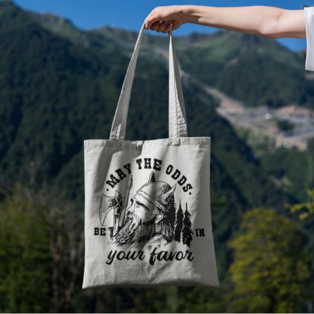 Viking Quote Hand Drawn Tote Bag (Creator Uploaded)