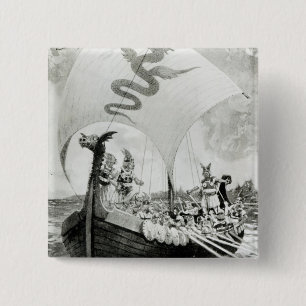 Viking Raiders 15 Cm Square Badge